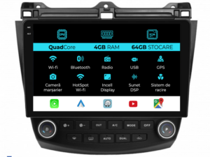 Navigation til Honda Accord VII (2003 - 2008), QuadCore, 10 Tommer, 4Gb RAM, 64Gb Lager, Carplay
