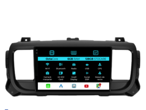 Navigation til Peugeot Expert, Citroën Jumpy 3 (2016-2021), 9 tommer, 6GB RAM, 128GB lager, Carplay