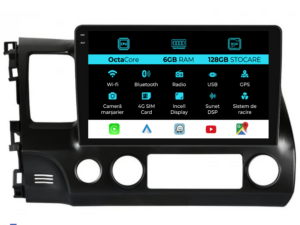 Navigation til Honda Civic VIII Sedan (2006-2011), 10 tommer, 6Gb RAM, 128Gb lager, Carplay