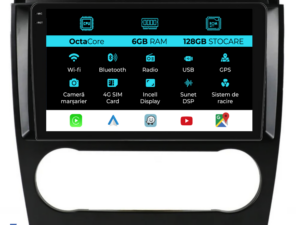 Navigation til Mercedes C-Class W203, CLK W209 (2005 - 2009), 9 tommer, 6Gb RAM, 128Gb lager, Carplay