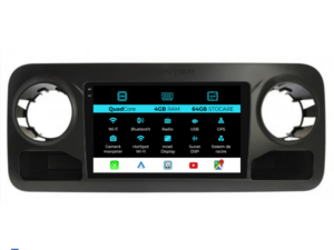 Navigation til Mercedes Benz Sprinter, 2018-2023, QuadCore, 9 tommer, 4Gb RAM, 64Gb lager, Carplay