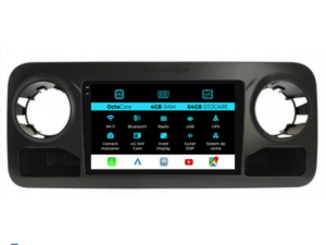 Navigation til Mercedes Benz Sprinter (2018-2023), 9 tommer, 4 GB RAM, 64 GB lager, Carplay