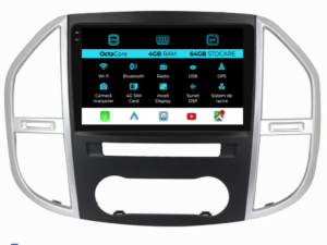 Navigation til Mercedes Vito W447 (2014-2021), 10 tommer, 4Gb RAM, 64Gb lager, Carplay.