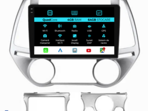 Navigation til Hyundai I20 (2011-2015), QuadCore, 9 Tommer, 4Gb RAM, 64Gb Lager, Carplay