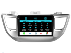 Navigation til Hyundai Tucson, IX35 (2015-2018), 9 tommer, 8Gb RAM, 256Gb lager, Carplay