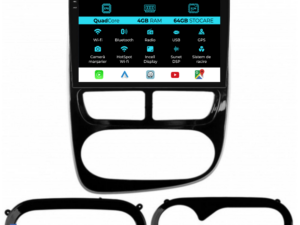 Navigation til Renault Clio 4 (2012-2016), QuadCore, 9 Tommer, 4Gb RAM, 64Gb Lager, Carplay