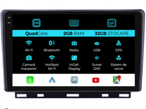 Navigation til Renault Clio 5 (2019-2024), 9 tommer, 2Gb RAM, 32Gb lager, Carplay