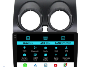 Navigation til Nissan Qashqai J10 (2007-2013), 9 tommer, 4Gb RAM, 64Gb lager, Carplay