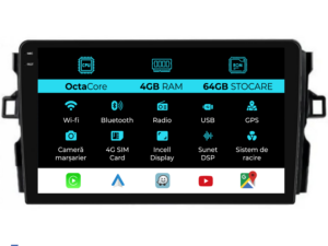 Navigation til Toyota Auris, (2006 - 2012), 10 tommer, 4 GB RAM, 64 GB lager, Carplay