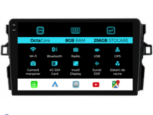 Navigation til Toyota Auris, (2006 - 2012), 10 tommer, 8GB RAM, 256GB lager, Carplay