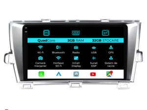 Navigation til Toyota Prius W3 (2009-2015), 9 tommer, 2Gb RAM, 32Gb lager, Carplay