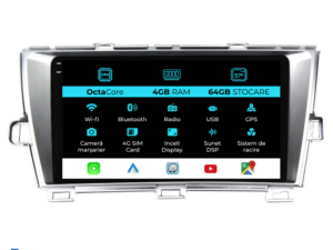 Navigation til Toyota Prius W3 (2009-2015), 9 tommer, 4 GB RAM, 64 GB lager, Carplay
