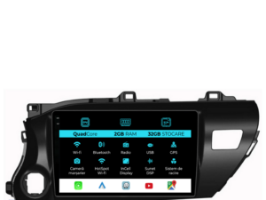 Navigation til Toyota Hilux 2015+, 10 tommer, 2Gb RAM, 32Gb lager, Carplay