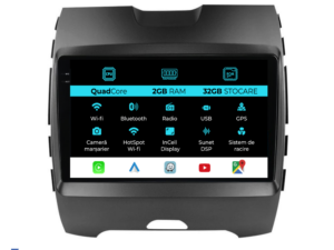 Navigation til Ford Edge, 2015-2021, 9 tommer, 2 Gb RAM, 32 Gb lager, Carplay