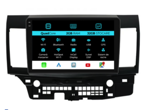 Navigation til Mitsubishi Lancer, (2007-2013), 9 tommer, 2Gb RAM, 32Gb lager, Carplay