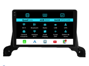 Navigation til Peugeot 3008 5008 (2016-2021), QuadCore, 9 tommer, 4Gb RAM, 64Gb lager, Carplay