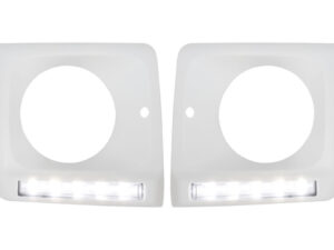 Forlygter med LED DRL kørelys, der passer til Mercedes G-Class W463 (1989-og frem) G65 Design Chrome